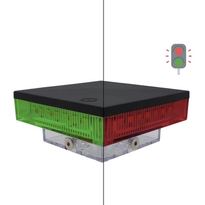 Výstražné LED světlo SEMAFOR, 12V/24V sloupek 80x80/100x100mm