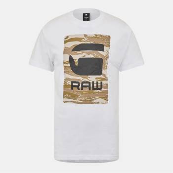 Image 1 of G Star Тениска G Star Camo Box Graphic T-Shirt - White
