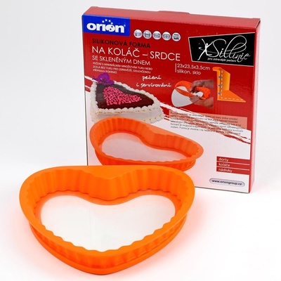 AKCIA! FORMA SILIKÓN SRDCE SKLENENÉ DNO 23,5x23,5CM 7350*