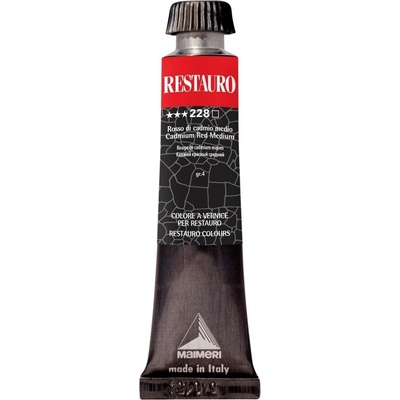 Maimeri Varnish Restauro Боя за реставрация Cadmium Red Medium 228 20 ml 1 бр (M3302228)