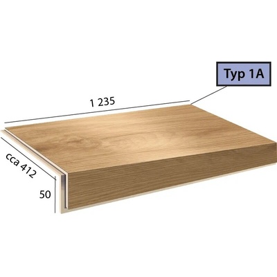 Karndean International Ecoline Step - Schod bez nosu - 1A /9560 Buk vita