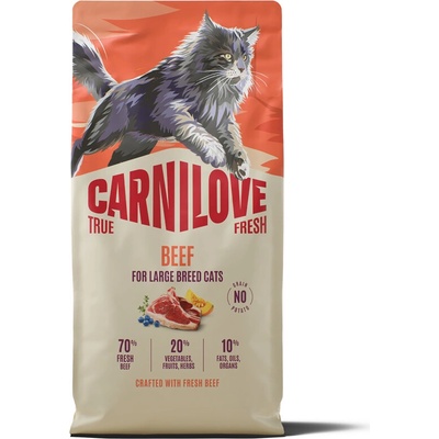 CARNILOVE TRUE FRESH Cat Dry Beef for Adult Large Breeds 6 kg