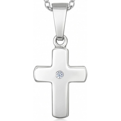 Sofia zlatý prívesok krížik s diamantom PAC301 061/W
