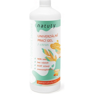 Natuty Univerzální prací gel s vůní citronu 1 l