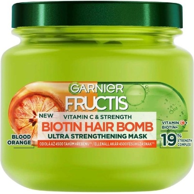 Garnier Fructis Vitamin & Strength Biotin Hair Bomb Ultra Strengthening Mask 320 ml