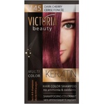 Victoria Beauty Оцветяващ шампоан с кератин - Тъмна череша (v45), 4-8 измивания