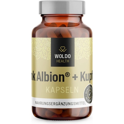 WoldoHealth Zinek s mědí 90 kapslí