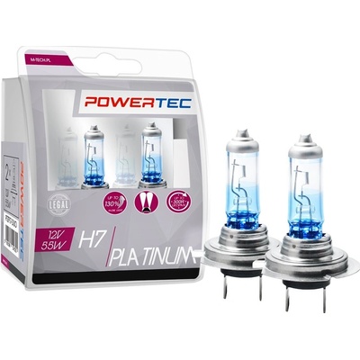 M-TECH Poland Sada žárovek H7 12V Powertec Platinum PTZPT7-DUO, 51432