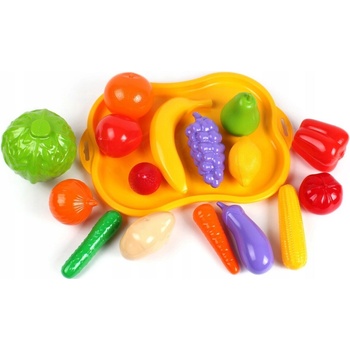 Teddies ovoce a zelenina s podnosem