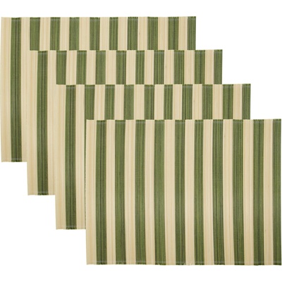 House Doctor Подложки за чинии Rayas зелени 4 бр (266550026)