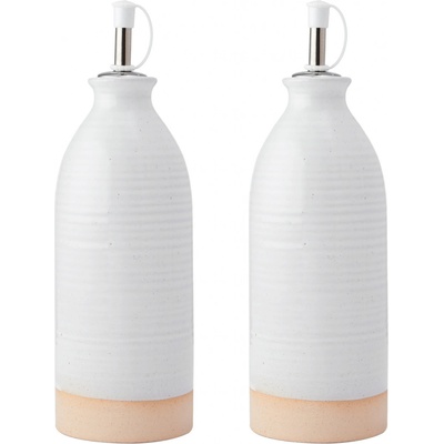 KitchenCraft Idilica Fľaše na olej a ocot krémová 450 ml
