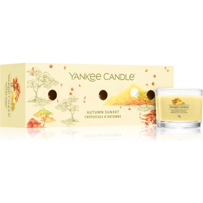 Yankee Candle Autumn Sunset подаръчен комплект 3x37 гр