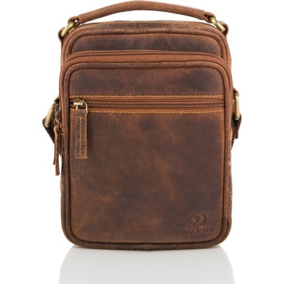 Paolo Peruzzi Praktická crossbody taška na rameno hnědá