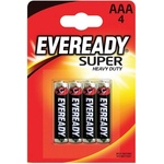 EVEREADY Батерии цинкови EVEREADY Super Heavy Duty, AAA, R03, 1.5V, 4бр. в опаковка (E304388900)