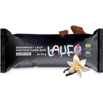 BrainMax Pure LAUF® Protein Carb Bar, с глазура, БИО, 2x45 g
