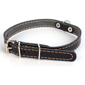 COLLAR Кожен нашийник за куче - 24-32см, 12мм - черен