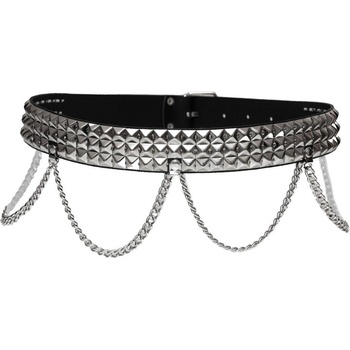 Image 1 of Black & metal пирамидален колан 3 - pas-229