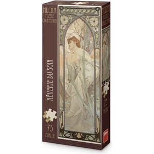 Dino - Puzzle Alfonz Mucha: Dreaming of the evening panoramic - 40 - 99 piese