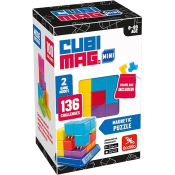 Cubimag Магнитен пъзел Cubimag Blue Rocket - Със 136 предизвикателства (803476BG)