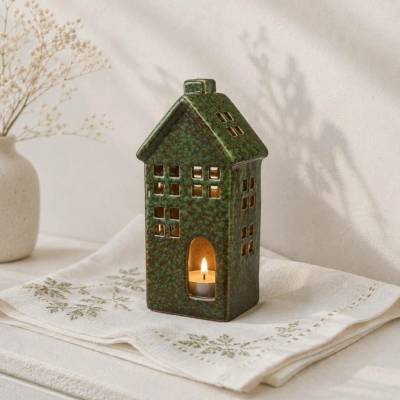 Wikholm Form Porcelánový domek Arleen M zelený