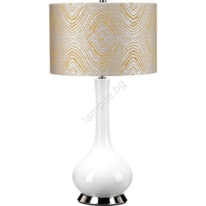 Elstead Lighting MILO-PN-TL-PSM - Настолна лампа MILO 1xE27/60W/230V сив/златист (ED0716)