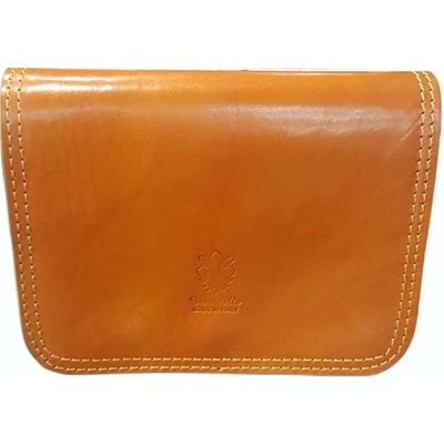 Vera Pelle kožená mini kabelka crossbody 8730 LMo yellow žlutá