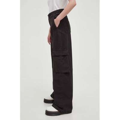 Levi's Памучен панталон Levi's BAGGY CARGO в черно със стандартна кройка, със стандартна талия (A6077.0003)
