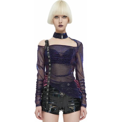 Devil fashion дамска тениска с дълги ръкави devil fashion - cyber siren - tt226