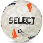 Select Състезателна хандбална топка SELECT ULTIMATE EHF European League V26 White/Orange - размер 3