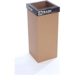 RECOBIN Кош за рециклиране, рециклиран, с английски надпис, 50 л, RECOBIN "Office", черен