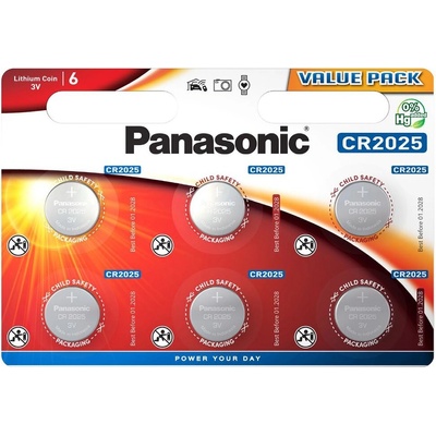 Panasonic CR2025 6ks CR-2025EL/6B