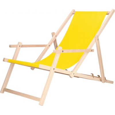 Springos Plážová stolička DC003 žltá