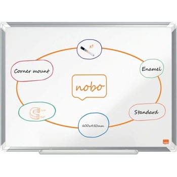 Nobo Premium Plus 60x45cm емайлирана магнитна бяла дъска 1915143 (1915143)