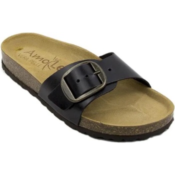 Image 1 of Български обувки Дамски анатомични чехли в черен цвят m15-21-02nero