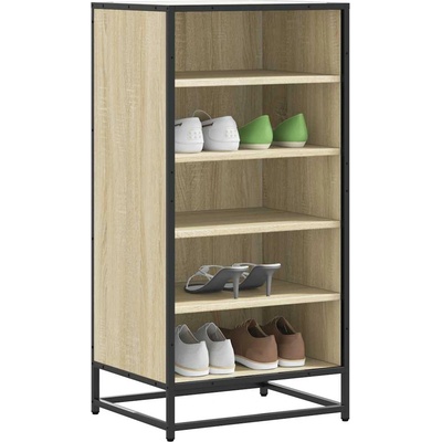 vidaXL Стелаж за обувки Сонома дъб 48x38x97, 5 cm Инженерна дървесина (849205)