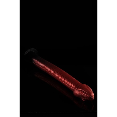 Twisted Beast The Serpent Demon Blood Ombre 18″ prémiové silikónové dildo s Vac-U-Lock prísavkou 46,8 x 3,2–5 cm