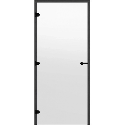 HARVIA 8x21, čiré 790x2090 mm, borovice, černý rám