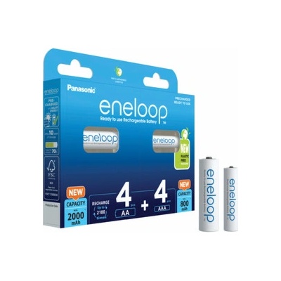 Panasonic Eneloop Combipack AA 4ks, AAA 4ks KJMCDE44E