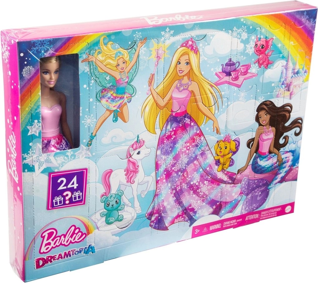 Mattel Barbie Dreamtopia adventní kalendář HGM66