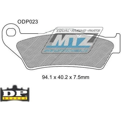 Destičky brzdové DP023 DP Brakes - směs Premium OEM Sinter DP023