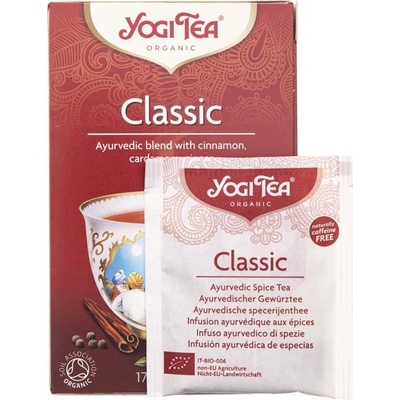 YOGI TEA Classic Bio ajurvédska čajová zmes 17 x 2,2 g