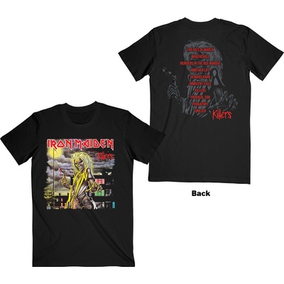 Iron Maiden tričko Killers V.2. Album Track list čierne