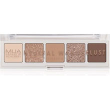 MUA Makeup Academy Professional 5 Shade Palette paletka očných tieňov Neutral Wanderlust 3,8 g