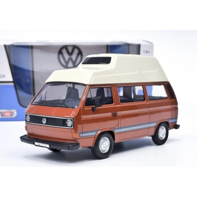 Volkswagen T3 Camper 1980hnědá Motormax 1:24