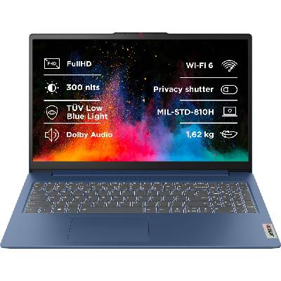Notebook Lenovo IdeaPad Slim 3 15ABR8 Abyss Blue (82XM0081CK)