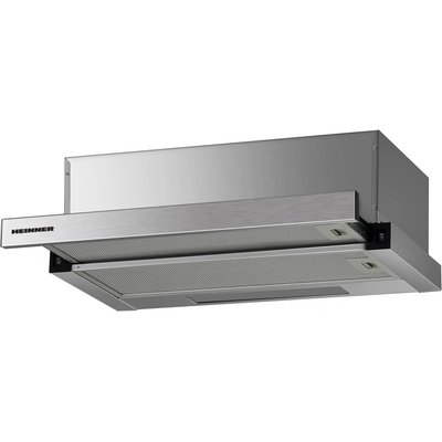 Heinner Абсорбатор за вграждане Heinner HTCH-F400IX, Телескопичен, 358.4 м3/ч, 1 мотор, 60 см, Инокс (4005458)