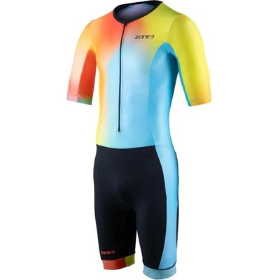 Zone3 Men's Activate+ Short Sleeve Trisuit Neon/Black