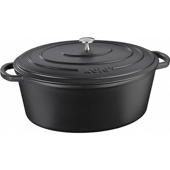 Image 1 of Kela Чугунена овална тенджера с капак KELA Calido 9.3л, черна (1110)