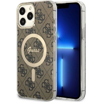 Image 1 of GUESS Кейс Guess GUHMP13XH4STW за iPhone 13 Pro Max 6.7"", кафяв / кафяв, твърд, 4G MagSafe (GUE002814-0)