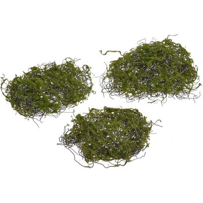 Umělý dekorační mech - bochánky, sada 3ks